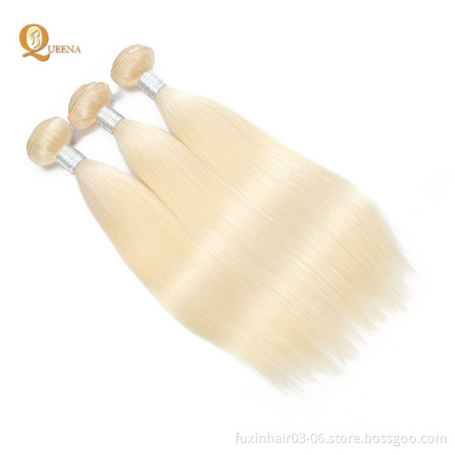 613 Virgin Hair 10a Bundles Hair Weave Blonde Remy Hair Brazilian WEAVING Machine Double Weft Jerry Curl